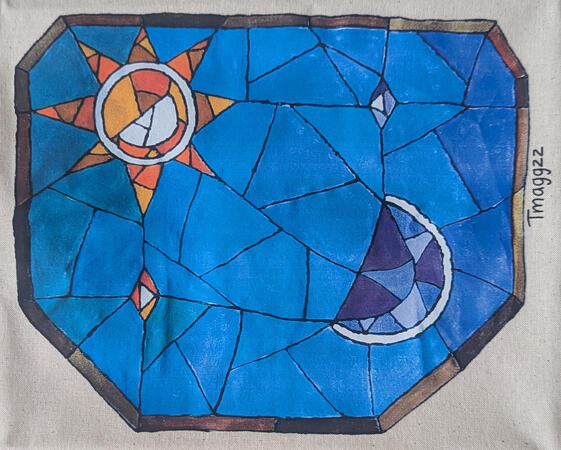 Stained glass design