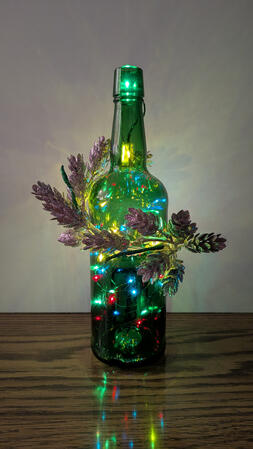 Shiny Christmas decorative bottle