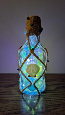 Mermaid decorative bottle