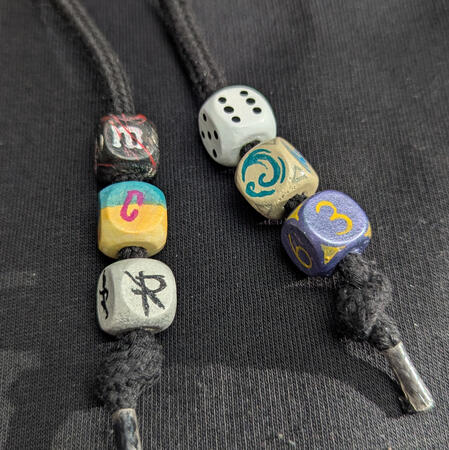 Custom hoodie string dice