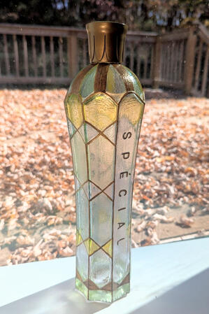Stained glass decorative bottle