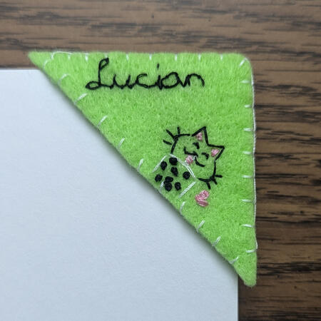 Lucian custom bookmark gift