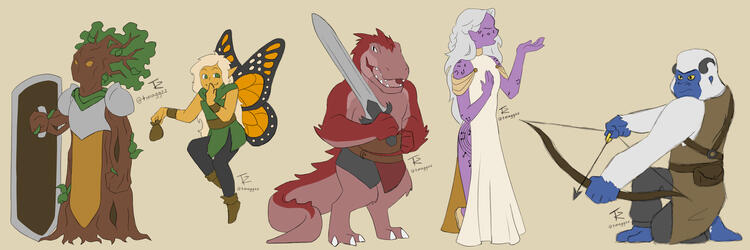 Dungeons and Dragons characters commission