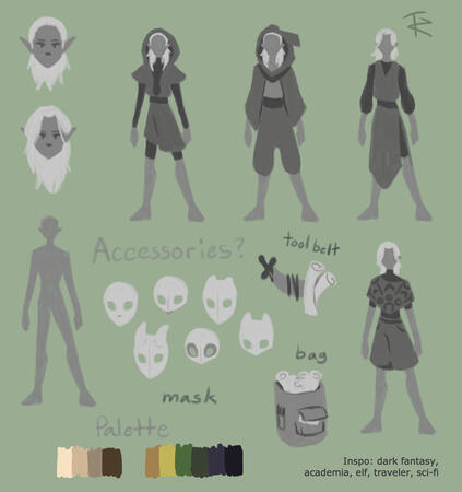 The Archivist concept art commission