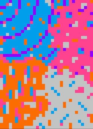 "Seasons" pixel art