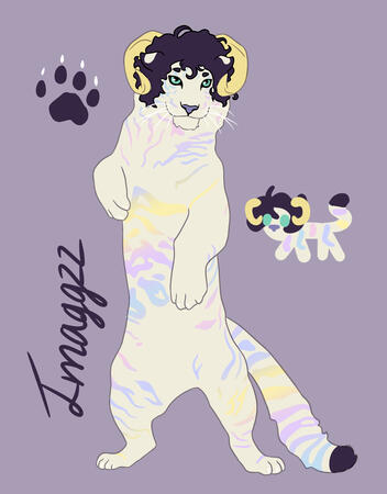Realistic tiger fursona
